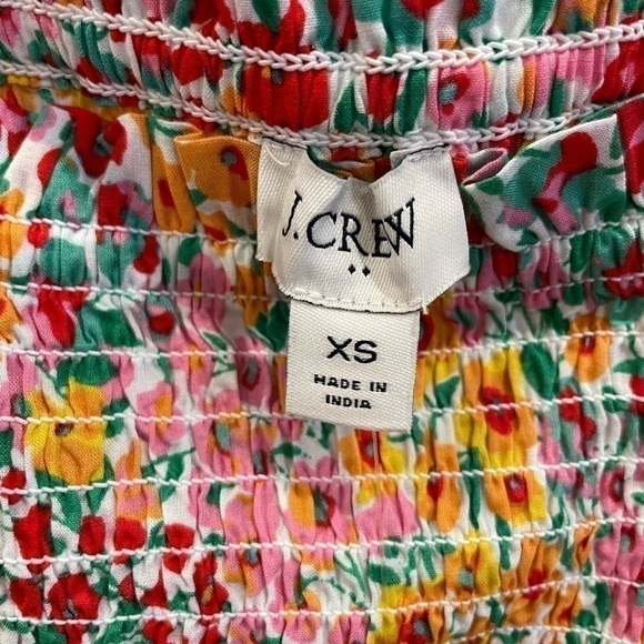 NWT women’s J.Crew Flowered Tank Top, size: XS - Picture 4 of 7